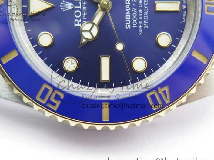 AAA Replica Watches HighQuality Edition Bracelet YG YG 2574 on Best Dial 41mm LB Blue SS Maker SS BP 126613 Submariner 0106